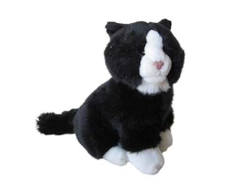 MZICXV 10" Realistisches schwarz-weißes Plüschtier, süßes Tuxedo-Stofftier, weiches zweifarbiges Plüschtier MZICXV 10" Realistisches schwarz-weißes Plüschtier, süßes Tuxedo-Stofftier, weiches zweifarbiges Plüschtier von MZICXV