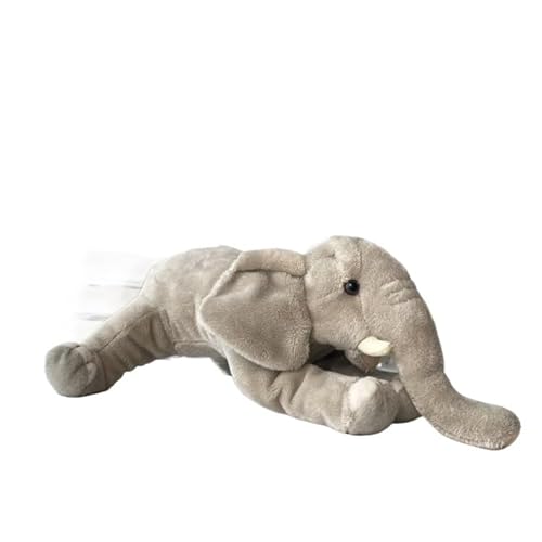 MZICXV 11,8" Realistisches Elefanten-Plüschtier, weiches Elefanten-Stofftier, Wildtier-Plüsch (Elephantidae) von MZICXV