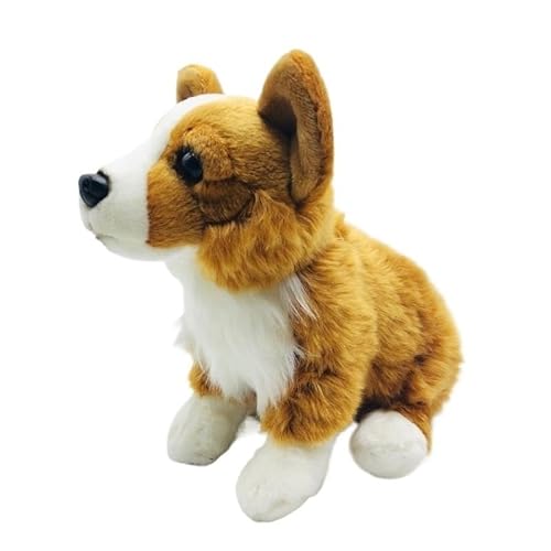 MZICXV 11,8" Realistisches Pembroke Welsh Corgi Plüschtier, Sitzendes Corgi Stofftier, Weicher Hundeplüsch MZICXV 11,8" Realistisches Pembroke Welsh Corgi Plüschtier, Sitzendes Corgi Stofftier, Weicher Hundeplüsch von MZICXV
