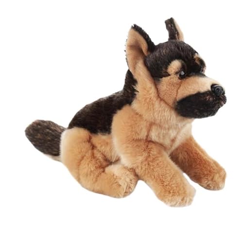 MZICXV 11,8" Realistisches Plüschtier Deutscher Schäferhund, liegender Deutscher Schäferhund, Stofftier, weicher Hundeplüsch MZICXV 11,8" Realistisches Plüschtier Deutscher Schäferhund, liegender Deutscher Schäferhund, Stofftier, weicher Hundeplüsch von MZICXV