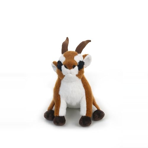 MZICXV 11,8" Realistisches Springbock-Plüschtier, weiches Antilopen-Stofftier, afrikanisches Wildtierplüschtier (Antilopinae)(Sit down) von MZICXV