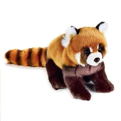 MZICXV 11" Realistisches Plüschtier Roter Panda, weiches Stofftier Roter Panda, Wildtierplüsch (Ailurus fulgens) von MZICXV