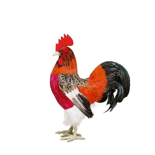 MZICXV 13,4" Realistische Hahnfigur, Tierstatue aus Kunstfedern, leichtes Heim- und Bauernhausdekor MZICXV 13,4" Realistische Hahnfigur, Tierstatue aus Kunstfedern, leichtes Heim- und Bauernhausdekor von MZICXV