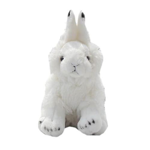 MZICXV 14CM Realistisches Polarhasen-Plüschtier, Kaninchen-Stofftier von MZICXV