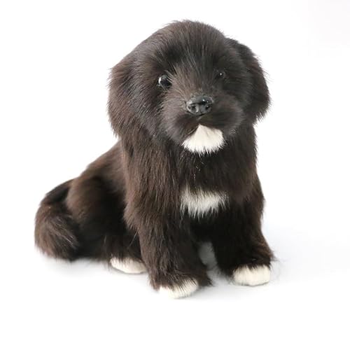 MZICXV 19 cm realistische Schwarze Hundefigur, Kunstfell/Leder und hohler Polyethylenkern, Heimdekoration MZICXV 19 cm realistische Schwarze Hundefigur, Kunstfell/Leder und hohler Polyethylenkern, Heimdekoration von MZICXV