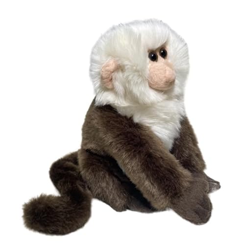 MZICXV 20 cm realistisches Plüschtier mit weißem Gesicht, Kapuzineraffe, weiches Stofftier, süßes Plüschgeschenk MZICXV 20 cm realistisches Plüschtier mit weißem Gesicht, Kapuzineraffe, weiches Stofftier, süßes Plüschgeschenk von MZICXV