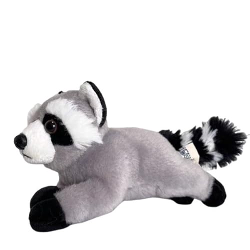 MZICXV 20 cm realistisches Waschbär-Plüschtier, weiches Stofftier, entzückendes Plüschgeschenk (Procyon Lotor) von MZICXV