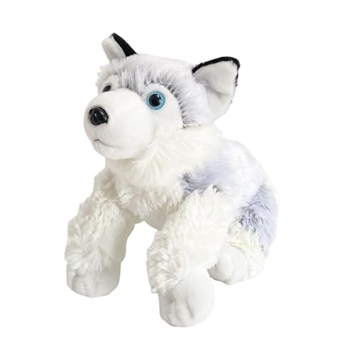 MZICXV 20cm realistisches Husky-Plüschtier, weiche Hunde-Kuscheltierpuppe, entzückendes Plüschgeschenk von MZICXV