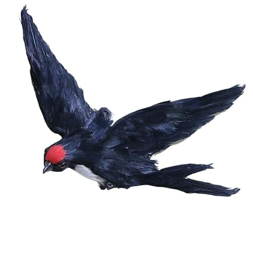 MZICXV 22 cm realistische Fliegende Wanddekoration, echte Federn und hohler Polyethylenkern, Heimdekoration MZICXV 22 cm realistische Fliegende Wanddekoration, echte Federn und hohler Polyethylenkern, Heimdekoration von MZICXV