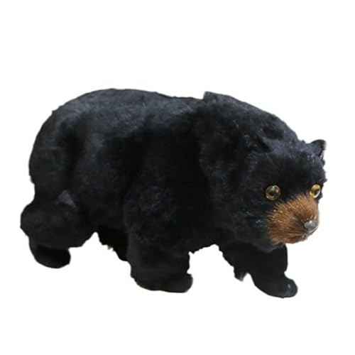 MZICXV 23 cm realistische Schwarzbärfigur, Plüschbärmodell, Wohndekoration, Geschenk (Ursus thibetanus) von MZICXV