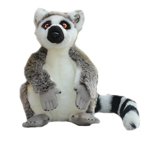 MZICXV 26 cm süßes Katta-Plüschtier, realistisches Stofftier (Lemur catta) von MZICXV