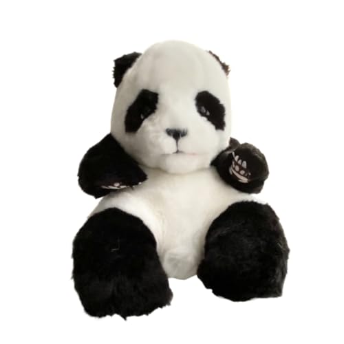 MZICXV 28 cm realistisches Panda-Plüschtier, weiche Panda-Kuscheltierpuppe, entzückendes Plüschgeschenk MZICXV 28 cm realistisches Panda-Plüschtier, weiche Panda-Kuscheltierpuppe, entzückendes Plüschgeschenk von MZICXV