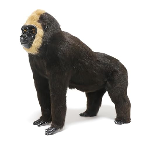 MZICXV 29 cm realistische Orang-Utan-Figur, Kunstfell/Echt & Polyresin-Modell, Heimdekoration, Geschenk (Pan Troglodytes) von MZICXV
