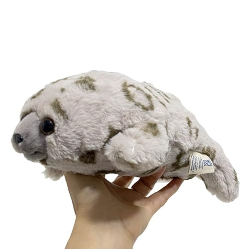 MZICXV 29 cm realistisches Robben-Plüschtier, weiche Robben-Kuscheltierpuppe, entzückendes Plüschgeschenk (Phocidae) von MZICXV