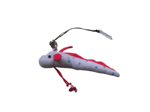 MZICXV 3,1" Realistischer Oarfish Plüsch Schlüsselanhänger, Tiefseefisch Stofftier Handyanhänger, Süßes Plüschtier, Taschenanhänger (Regalecus glesne) von MZICXV