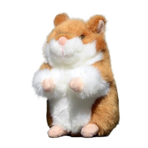 MZICXV 3,5" Hamster Plüschtier, Realistischer Stoffhamster, kleines und kuscheliges Hamsterplüschtier(Brown) von MZICXV