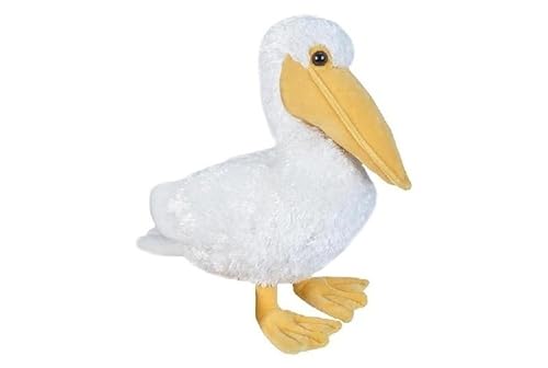 MZICXV 30 cm Simulation PP Baumwolle Tier Vogel Serie Weißer Pelikan Plüsch Puppe Weich Und Niedlich Früherziehung Geschenk Hause Dekoration von MZICXV