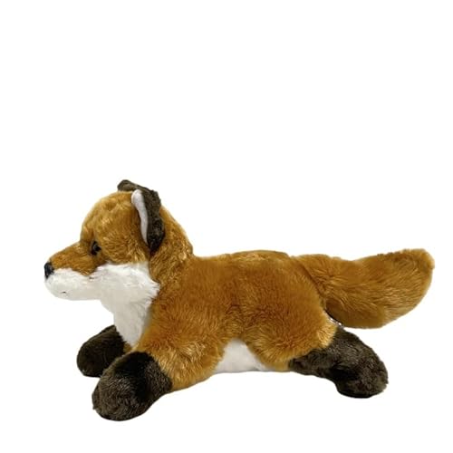 MZICXV 30 cm großes Plüschtier mit rotem Fuchs, weiche Plüschpuppe mit Fuchsmotiv, entzückendes Plüschgeschenk (Vulpes Vulpes) von MZICXV