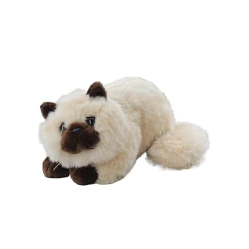 MZICXV 30CM realistisches Plüschtier, Chinchilla-Stofftier, süße Himalaya-Puppe(Beige) von MZICXV