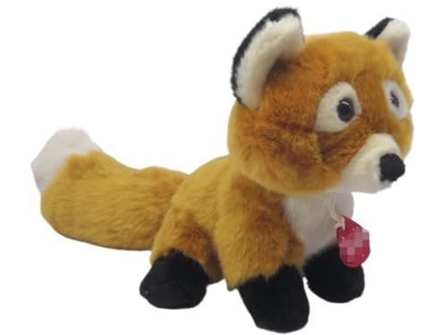 MZICXV 33 cm großes, realistisches Plüschtier mit großem Schwanz und schlauem Fuchs (Vulpes Vulpes) von MZICXV