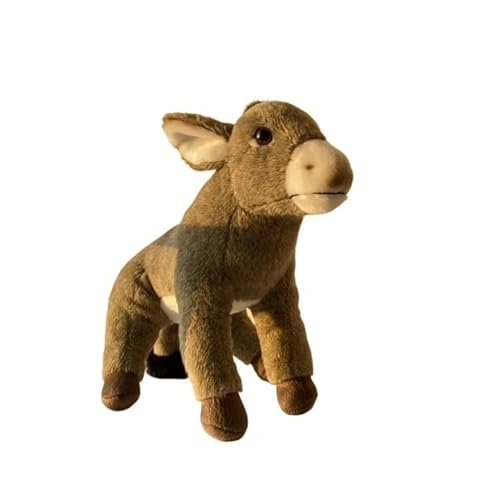 MZICXV 33 cm realistisches Esel-Plüschtier, weiche Esel-Kuscheltierpuppe, entzückendes Plüschgeschenk MZICXV 33 cm realistisches Esel-Plüschtier, weiche Esel-Kuscheltierpuppe, entzückendes Plüschgeschenk von MZICXV