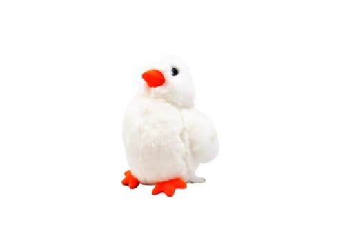 MZICXV 4,7" Realistisches Küken-Plüschtier, Stehendes Küken-Stofftier, Weiches Baby-Küken-Plüsch(Little White Chicken) von MZICXV