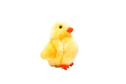 MZICXV 4,7" Realistisches Küken-Plüschtier, Stehendes Küken-Stofftier, Weiches Baby-Küken-Plüsch(Little Yellow Chicken) von MZICXV