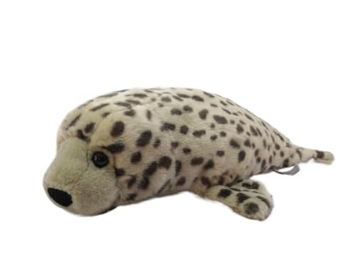 MZICXV 44 cm großes, realistisches Plüschtier mit gefleckter Robbe (Phoca largha) von MZICXV