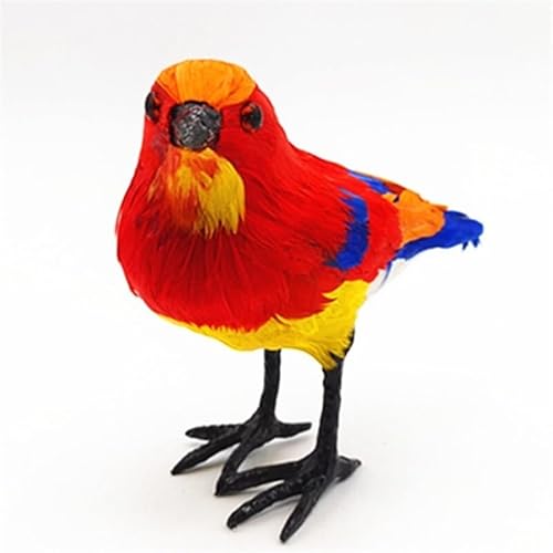 MZICXV 6,3" Realistische Sonnenvogelfigur, Federvogel-Ornament, handgefertigtes Vogeldekor, Wohndekor (Aethopyga latouchii) von MZICXV