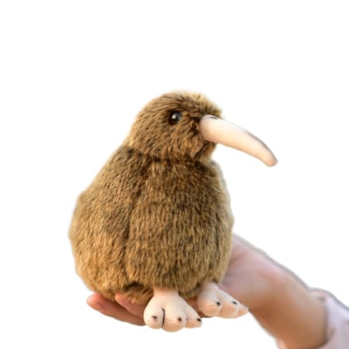 MZICXV 6" Realistisches Kiwi-Vogel-Plüschtier, quetschbares, klingendes Kiwi-Stofftier, weiches und kuscheliges Neuseeland-Vogel-Plüschtier (Apterygidae) von MZICXV