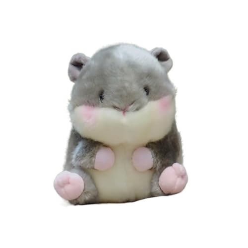 MZICXV 7,1" Graues Hamster-Plüschtier, Süßes Kuscheltier, Weiches und kuscheliges Hamster-Plüschtier MZICXV 7,1" Graues Hamster-Plüschtier, Süßes Kuscheltier, Weiches und kuscheliges Hamster-Plüschtier von MZICXV