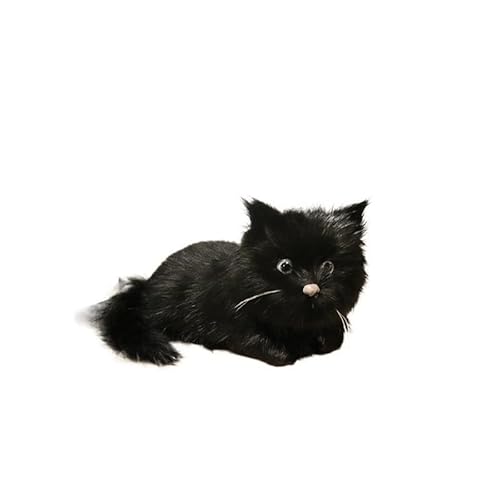 MZICXV 7,1" Realistische Figur, Kunsttierstatue, leichtes Wohndekor, Geschenk for Liebhaber(Black 18cm) von MZICXV
