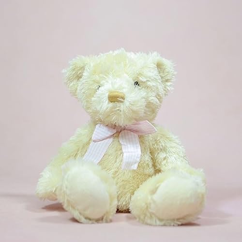 MZICXV 7,5" Bär Plüschtier mit rosa Gingham Fliege, Weicher Stoffbär, Süßes Bär Plüschtier von MZICXV