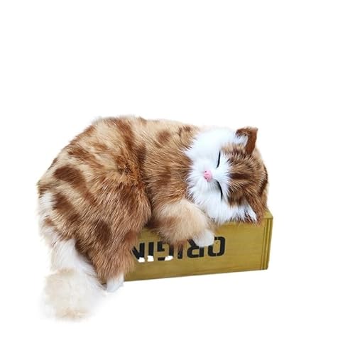 MZICXV 7,5" Realistische Schlaffigur, Kunststatue, Wohndekoration, Geschenk for Liebhaber(Brown) von MZICXV