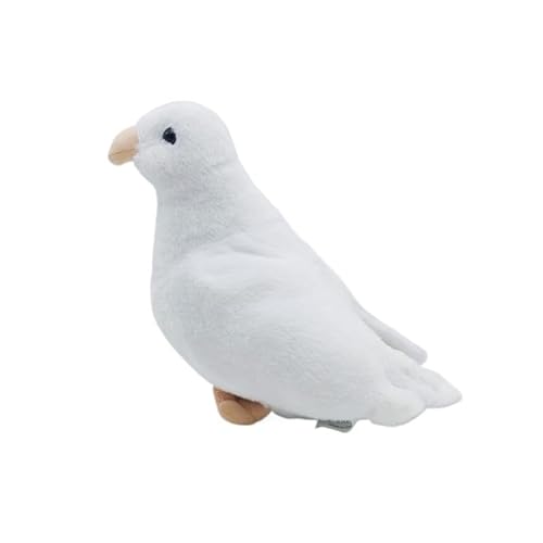 MZICXV 7,5" Realistisches weißes Tauben-Plüschtier, weiches Tauben-Stofftier, Vogelplüsch, Friedenstaube MZICXV 7,5" Realistisches weißes Tauben-Plüschtier, weiches Tauben-Stofftier, Vogelplüsch, Friedenstaube von MZICXV
