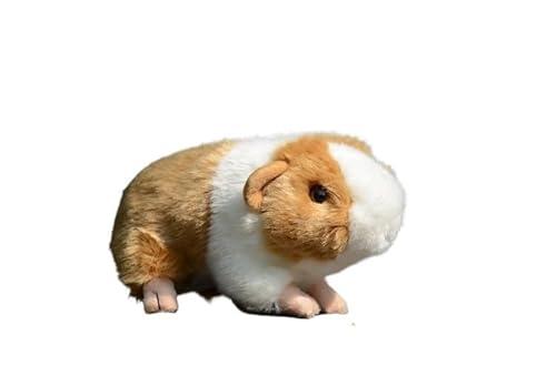 MZICXV 7,9" Meerschweinchen-Plüschtier, realistisches Kuscheltier-Meerschweinchen, weiches und kuscheliges Meerschweinchen-Plüschtier (Cavia porcellus)(Yellow) von MZICXV