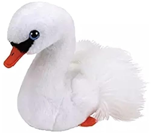 MZICXV 7,9" Realistisches Höckerschwan-Plüschtier, Sitzender Schwan, Weiches Wasservogelplüsch von MZICXV