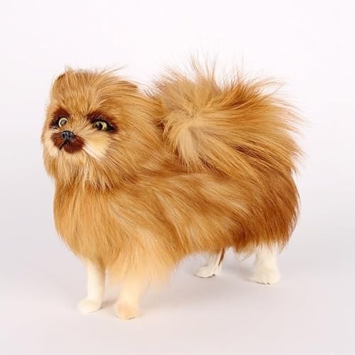 MZICXV 8,7" Realistische Pommersche Hundefigur, Braune Pommersche Statue, Geschenk for Hundeliebhaber MZICXV 8,7" Realistische Pommersche Hundefigur, Braune Pommersche Statue, Geschenk for Hundeliebhaber von MZICXV