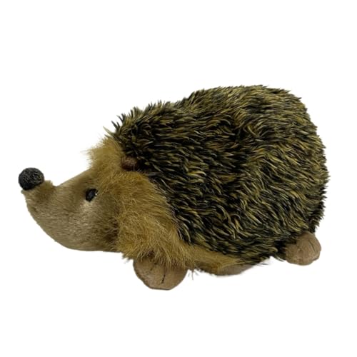 MZICXV 8,7" Realistisches Igel-Plüschtier, weiches Igel-Stofftier (Erinaceus)(Brown) von MZICXV