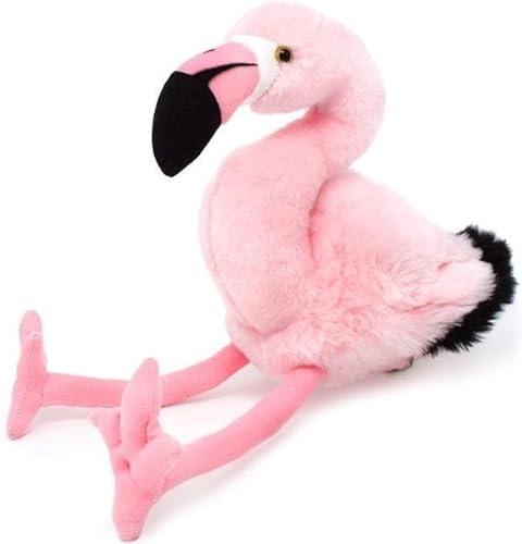MZICXV 8,7" realistisches amerikanisches Flamingo-Plüschtier, weicher Vogelplüsch mit Langen Beinen (Phoenicopteridae) von MZICXV