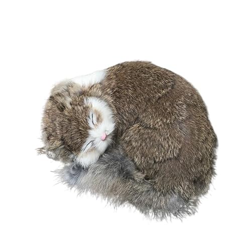 MZICXV 9,6" ​​Realistische Schlaffigur, Kunststatue, Wohndekoration, Geschenk for Liebhaber(Brown) von MZICXV