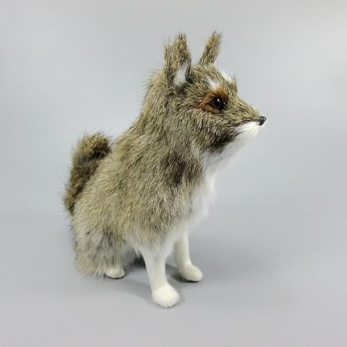 MZICXV 9,6" Realistische Wolfsfigur, sitzendes Wolfs-Plüschtier, lebensechtes Tiermodell MZICXV 9,6" Realistische Wolfsfigur, sitzendes Wolfs-Plüschtier, lebensechtes Tiermodell von MZICXV