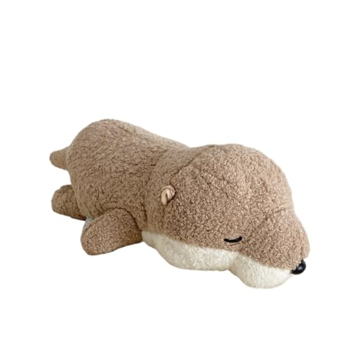 MZICXV 9,8" Entspannendes Otter-Plüschtier, weiches liegendes Otter-Stofftier, süßer Otter-Plüsch (Lutra lutra) von MZICXV