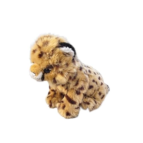 MZICXV 9,8" Gepardenjunges Plüschtier, realistisches ausgestopftes Gepardentier, weiches und kuscheliges Wildtier-Plüschtier (Acinonyx jubatus) von MZICXV