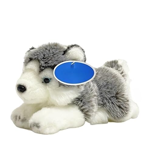 MZICXV 9,8" liegender Husky-Plüschtier, weiches Husky-Stofftier mit beschwertem Hinterteil MZICXV 9,8" liegender Husky-Plüschtier, weiches Husky-Stofftier mit beschwertem Hinterteil von MZICXV