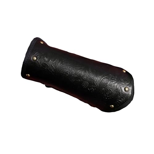 MZICXV Armschienen aus echtem Leder for Hanfu & Feiyufu | Armschützer | Verstellbare Schnürung(B) von MZICXV