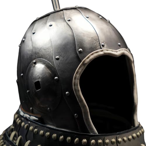 MZICXV Authentic Dǒumóu Dynasty Helmet | Changle Tomb Mural Replica | Historical Armour for, Reenactment & Display von MZICXV