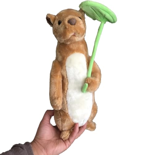 MZICXV Entzückendes 40 cm großes Präriehund-Plüschtier mit Regenschirm, Stofftier, Geschenk (sibirischer Hund) von MZICXV