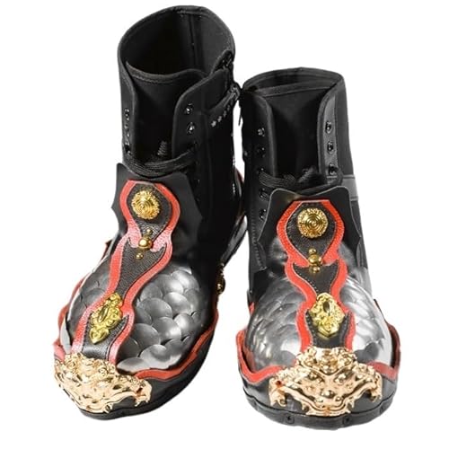 MZICXV Fish Scale Shoe Armour | Armoured Spats for Hanfu & Fantasy Costumes von MZICXV