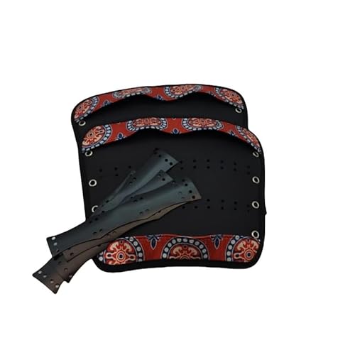 MZICXV Hand-Forged Steel Bracers | Armour Arm Guards | Hanfu & Accessory | Blued & Gold Finishes(G) von MZICXV